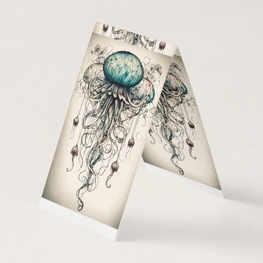 Kwallen Elegantie: T-Shirt Design geïnspireerd doo Visitekaartje (Voorkant)