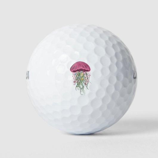 kwallen en bloemen golfballen (Voorkant)