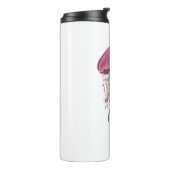 kwallen en bloemen thermosbeker (Gedraaid links)