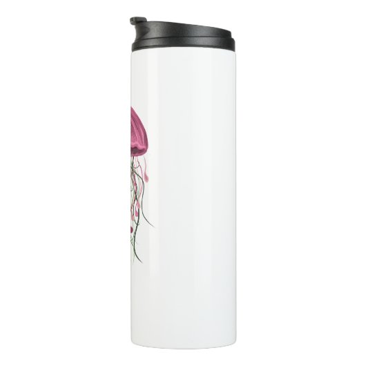 kwallen en bloemen thermosbeker (Geroteerd rechts)