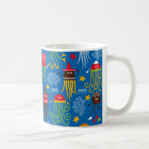 kwallen en inktvissen koffiemok