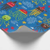 Kwallen en Octopus Cadeaupapier (Hoek)