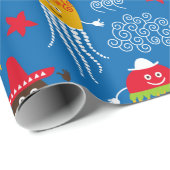 Kwallen en Octopus Cadeaupapier (Rol Hoek)