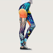 Kwallen en vissen: Deep Zee Delight Leggings (Rechts)