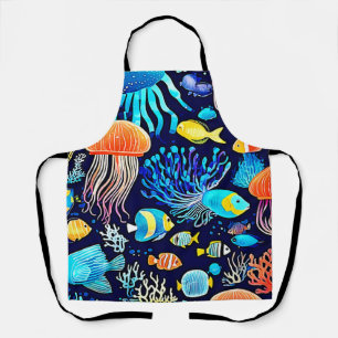 Kwallen en vissen: Deep Zee Delight Schort