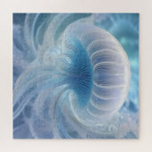 Kwallen Fractal Art onder het Zee, Legpuzzel (Horizontaal)