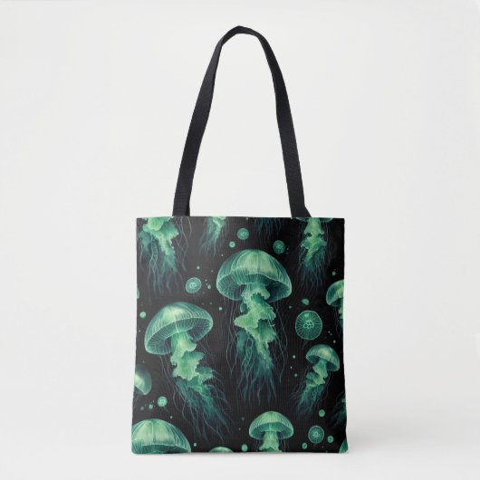 Kwallen Gloeien Tote Bag (Voorkant)