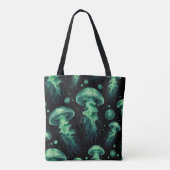 Kwallen Gloeien Tote Bag (Achterkant)