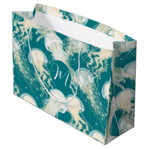 Kwallen in blauwe oceaan Zomerseizoen Monogram Groot Cadeauzakje