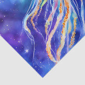 Kwallen in de oceaan abstract tissuepapier (Detail)