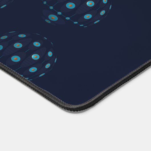 Kwallen in het diepe blauw bureaumat (Hoek)