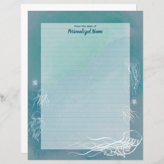 Kwallen Jive beklede papieren vellen (Voorkant / Achterkant)