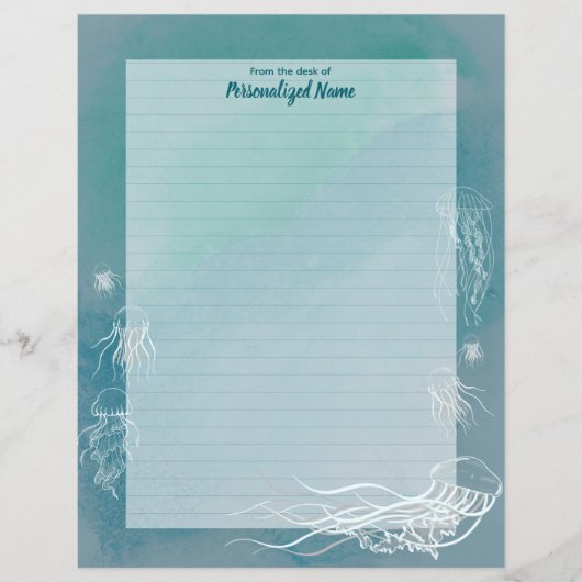 Kwallen Jive beklede papieren vellen (Voorkant)