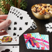 Kwallen kleurrijke zomer pokerkaarten (Insitu)
