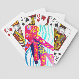 Kwallen kleurrijke zomer pokerkaarten