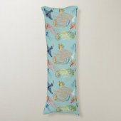 kwallen, koraal en vis lichaamskussen (Voorkant Verticaal)