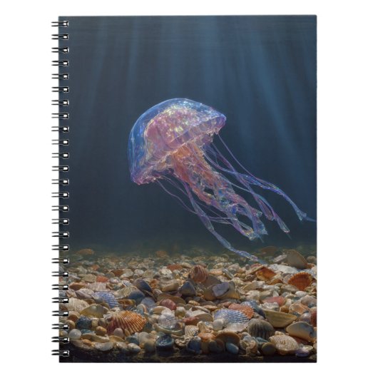 Kwallen met Seashell Ocean Notitieboek (Voorkant)