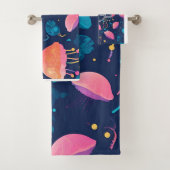 Kwallen Mozaïek Kleurrijk Gepersonaliseerd Patroon Bad Handdoek (Insitu)