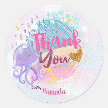 kwallen onder zee Gift Labels Favor Bag