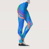Kwallen op blauw - Leggings (Rechts)