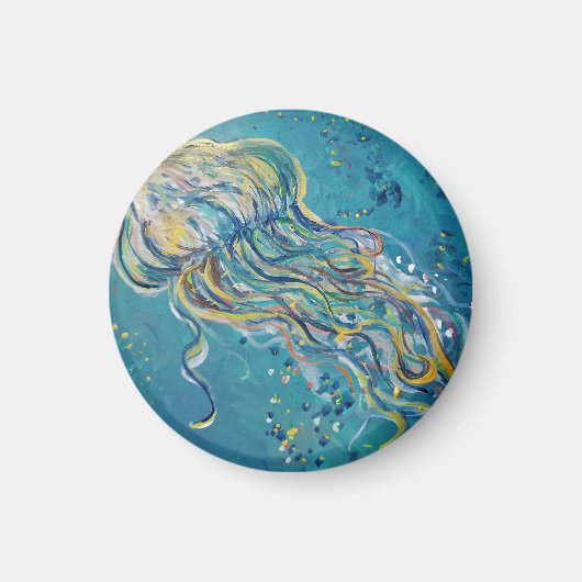 kwallen op blauw magneet (Voorkant)