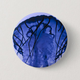 kwallen op blauw ronde button 5,7 cm
