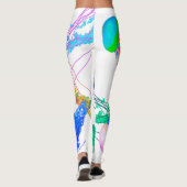 Kwallen op wit - Leggings (Achterkant)