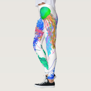 Kwallen op wit - Leggings
