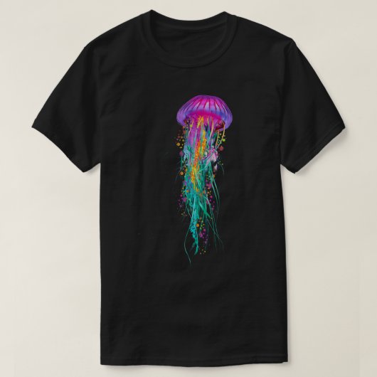 Kwallen Paarse kleuren T-shirt (Design voorkant)