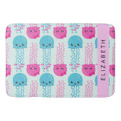 Kwallen Patroon, Leuke kwal, Zee, Jouw naam Badmat (Voorkant)