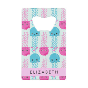 Kwallen Patroon, Leuke kwal, Zee, Jouw naam Creditkaart Flessenopener