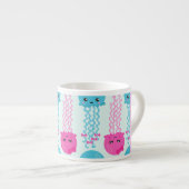 Kwallen Patroon, Leuke kwal, Zee, Jouw naam Espresso Kop (Voorkant rechts)