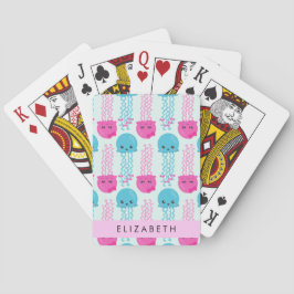 Kwallen Patroon, Leuke kwal, Zee, Jouw naam Pokerkaarten