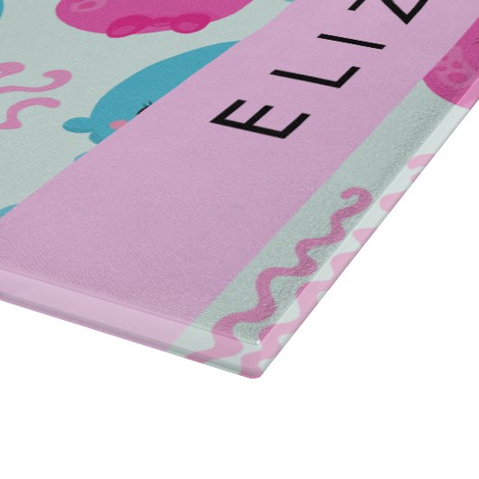 Kwallen Patroon, Leuke kwal, Zee, Jouw naam Snijplank (Hoek)