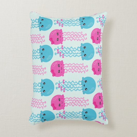 kwallen Patroon, schelvis, Zeeen Accent Kussen (Voorkant(Verticaal))