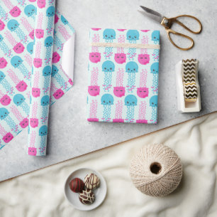 kwallen Patroon, schelvis, Zeeen Cadeaupapier