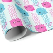 kwallen Patroon, schelvis, Zeeen Cadeaupapier (Rol Hoek)