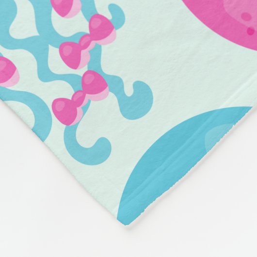 kwallen Patroon, schelvis, Zeeen Fleece Deken (Hoek)