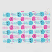 kwallen Patroon, schelvis, Zeeen Golfhanddoek (Horizontaal)