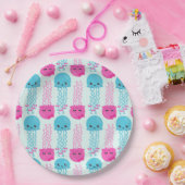 kwallen Patroon, schelvis, Zeeen Papieren Bordje (Feest)