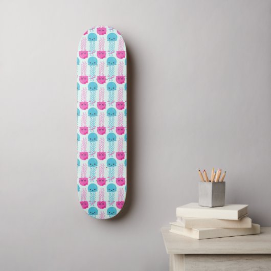 kwallen Patroon, schelvis, Zeeen Persoonlijk Skateboard (Muurkunst)