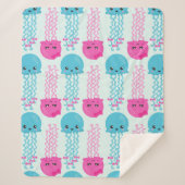 kwallen Patroon, schelvis, Zeeen Sherpa Deken (Voorkant)