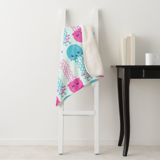 kwallen Patroon, schelvis, Zeeen Sherpa Deken (In situ)