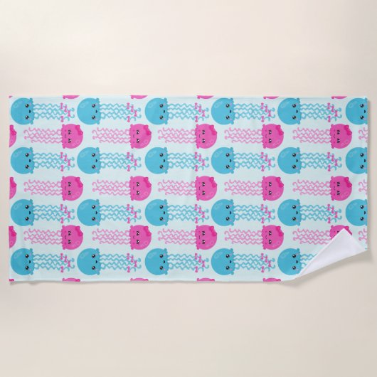 kwallen Patroon, schelvis, Zeeen Strandlaken (Voorkant)