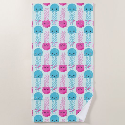 kwallen Patroon, schelvis, Zeeen Strandlaken (Voorkant)