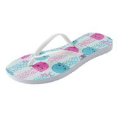 kwallen Patroon, schelvis, Zeeen Teenslippers (Schuin)