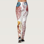 kwallen (Scheibenquallen) van Ernst Haeckel Leggings (Achterkant)