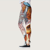 kwallen (Scheibenquallen) van Ernst Haeckel Leggings (Links)