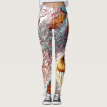 kwallen (Scheibenquallen) van Ernst Haeckel  Leggings<br><div class="desc">Ga naar mijn winkel voor een interessanter design en meer kleurenkeuze.
=> zazzle.com/colorfulworld*</div>