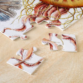 kwallen (Scheibenquallen) van Ernst Haeckel Legpuzzel (Zijkant)